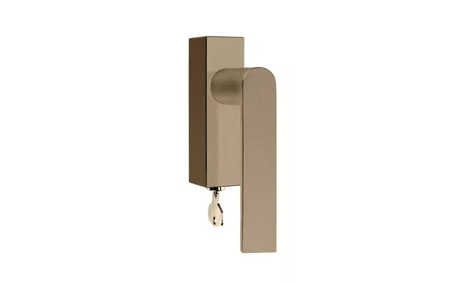 Draaikiep raamkruk links PVD licht brons Arc Piet Boon PBA101-DKLOCK